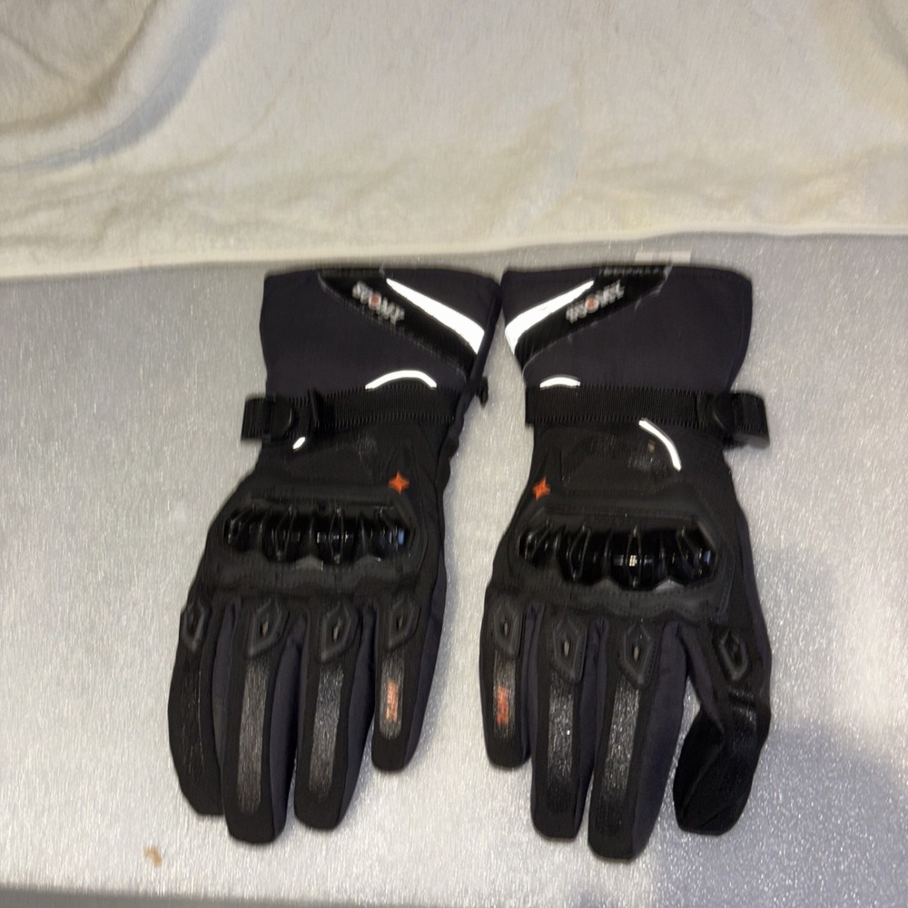 Suomy Tech Motorcycle Gloves Size XL Breathable Black Hardshell Knuckles